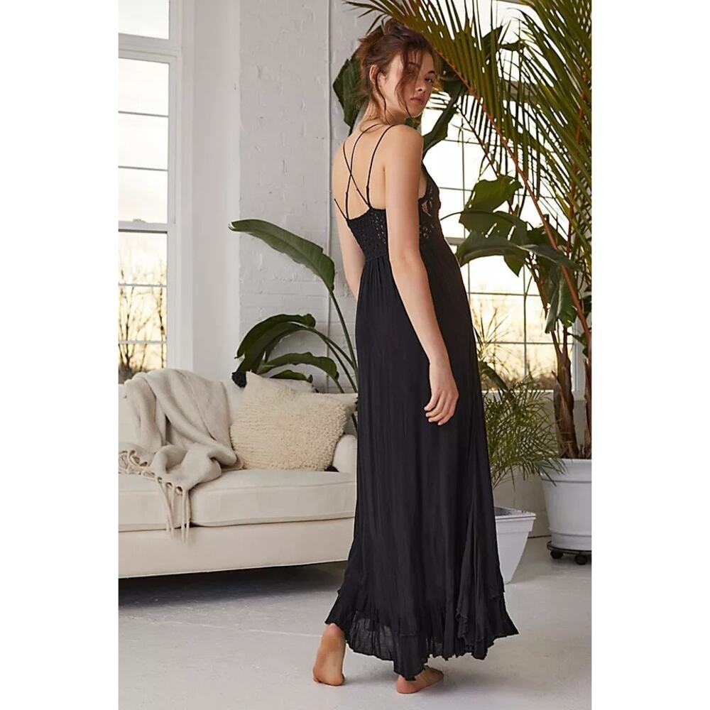 Free People Adella Maxi Slip Dress L - Picture 3 of 8